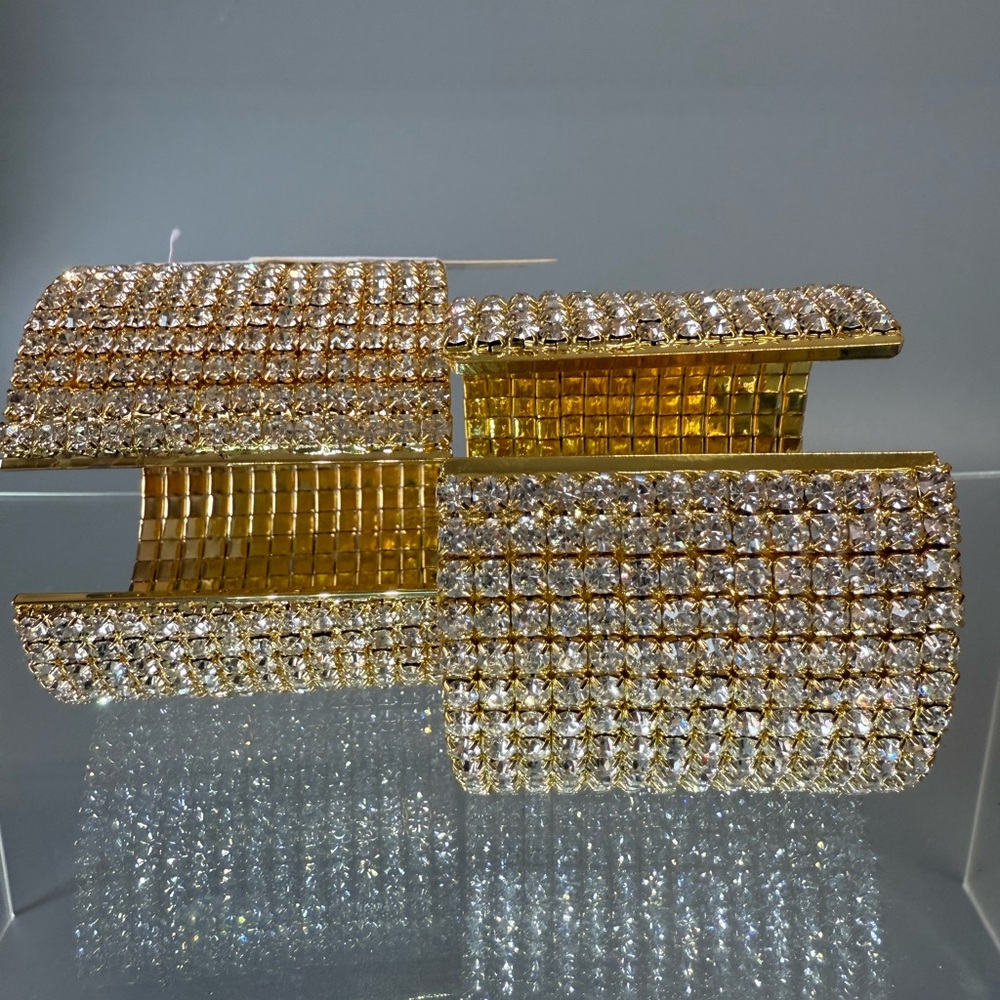 Rhinestone Cuff Set of Two Bracelet’s